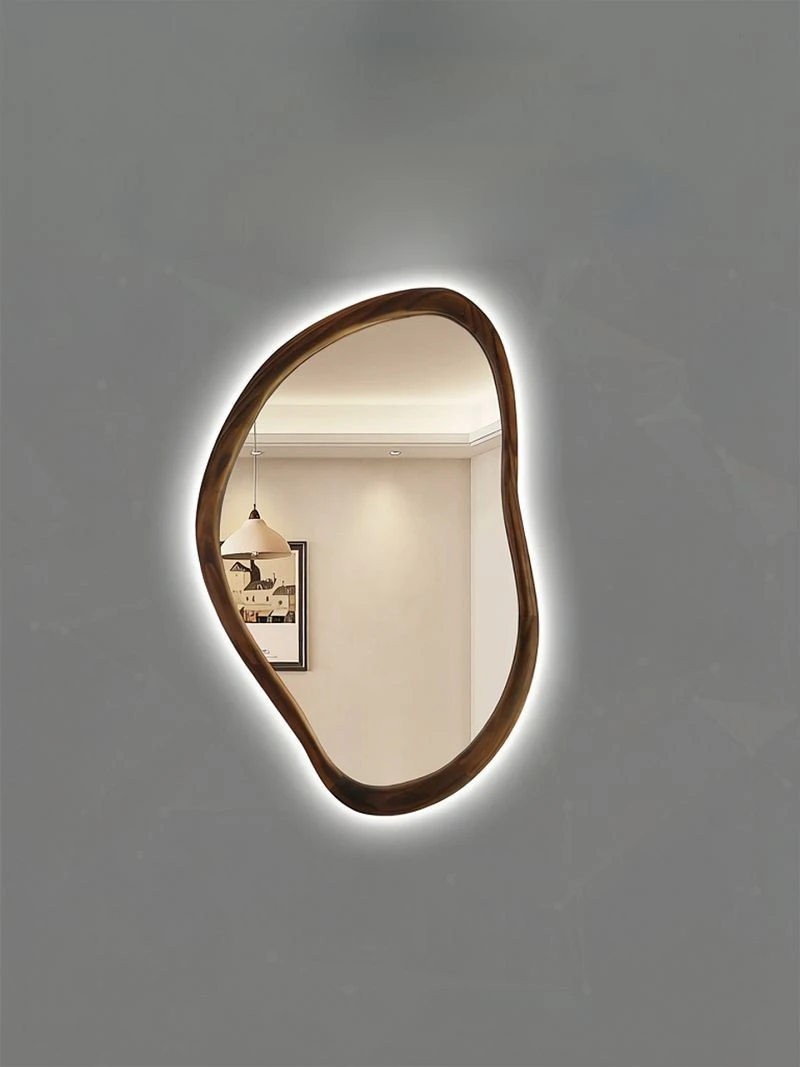 Wood Frame LED Bathroom Mirror factory