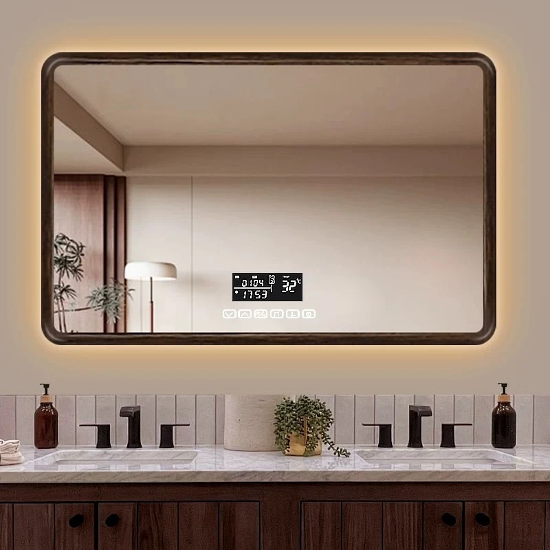 Wood Frame LED Bathroom Mirror suppliers